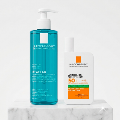 Dúo La Roche-Posay Anthelios Oil Control UVMune 400 + Effaclar Gel Purificante